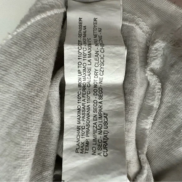 NWOT Vintage Zara Trafaluc Grey V-Neck Short Sleeve Chain Epaulette Tee M - Picture 12 of 16